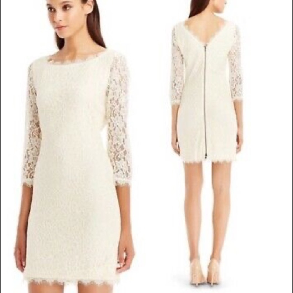 Diane von Furstenberg Zarita Dress in Ivory size 0